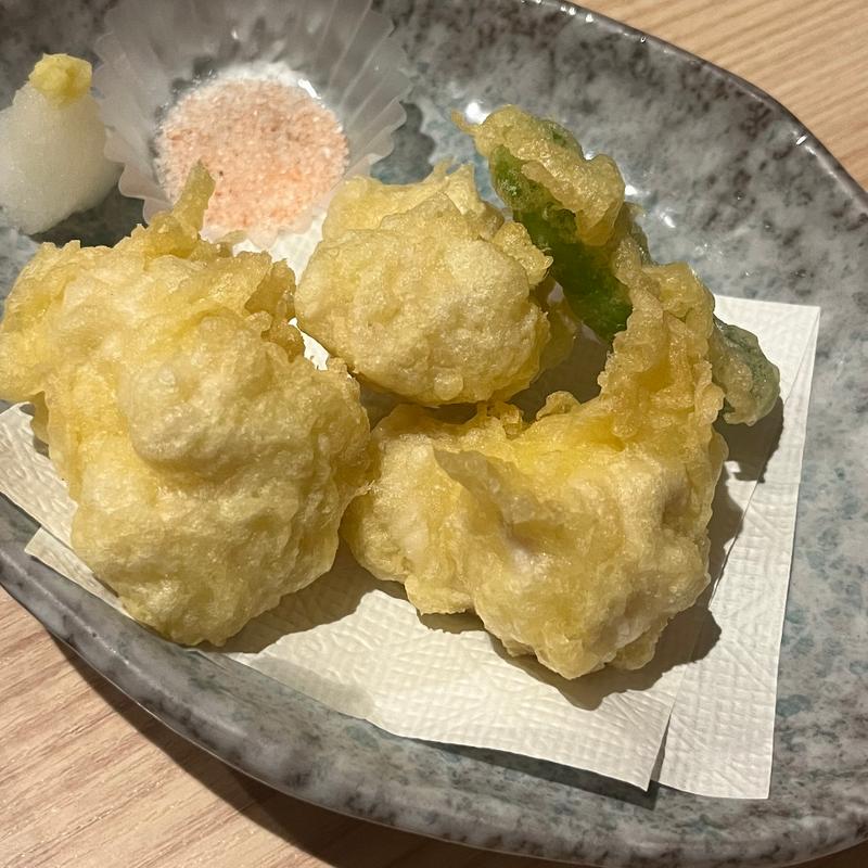 タラの白子天ぷら(海鮮処 函館山)