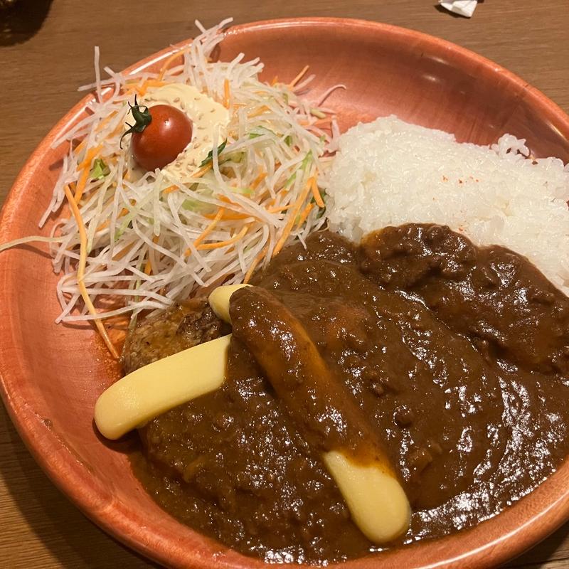 チーズカリーバーグディッシュ 300g(びっくりドンキー クリスロード店 )