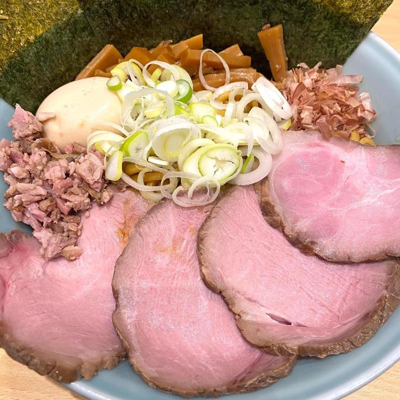 油そば 大盛 トッピング全部乗せ(兎に角 松戸店)