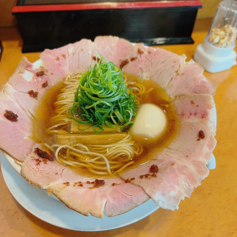 チャーシュー麺味玉トッピング(中華そば 麓 Fumoto)