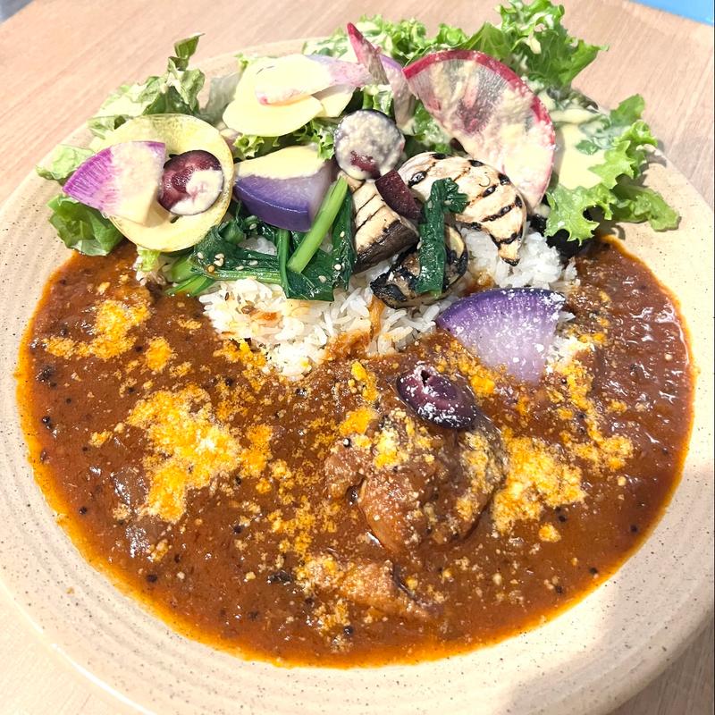 チキンカレーチーズトッピング(地球屋)