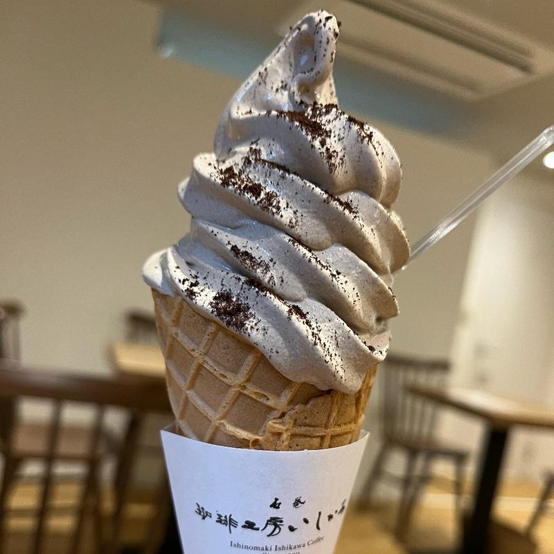 珈琲ソフトクリーム(ZUNDA ZUNDA CAFE 仙台一番町本店)