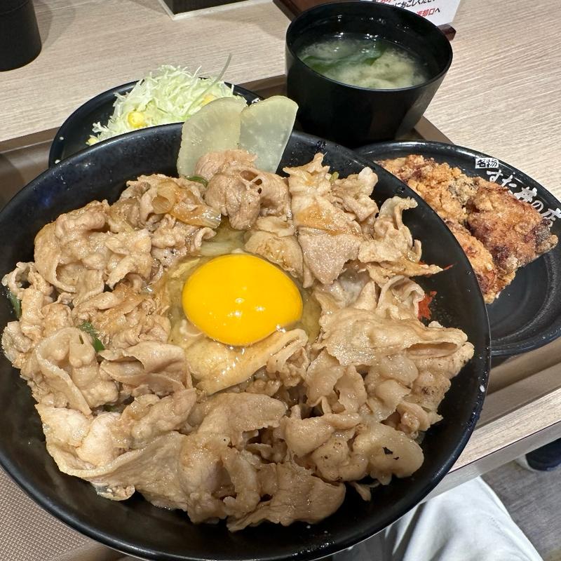 唐揚げセット(伝説のすた丼屋 中野)