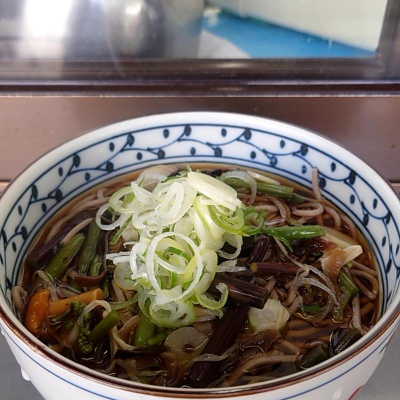 山菜そば(信州蕎麦処　しなの )