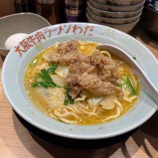 特製味噌ラーメン(大阪牛肉ラーメン わだ 南海難波本店)