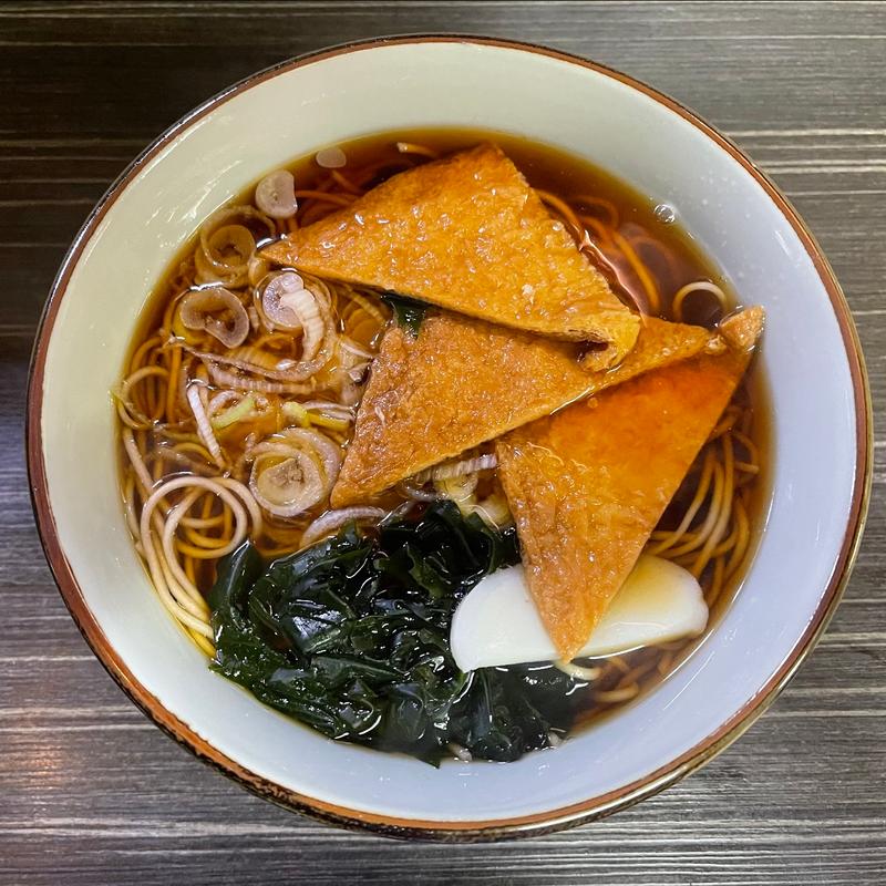 きつねそば(そばうどん 文殊 浅草店)