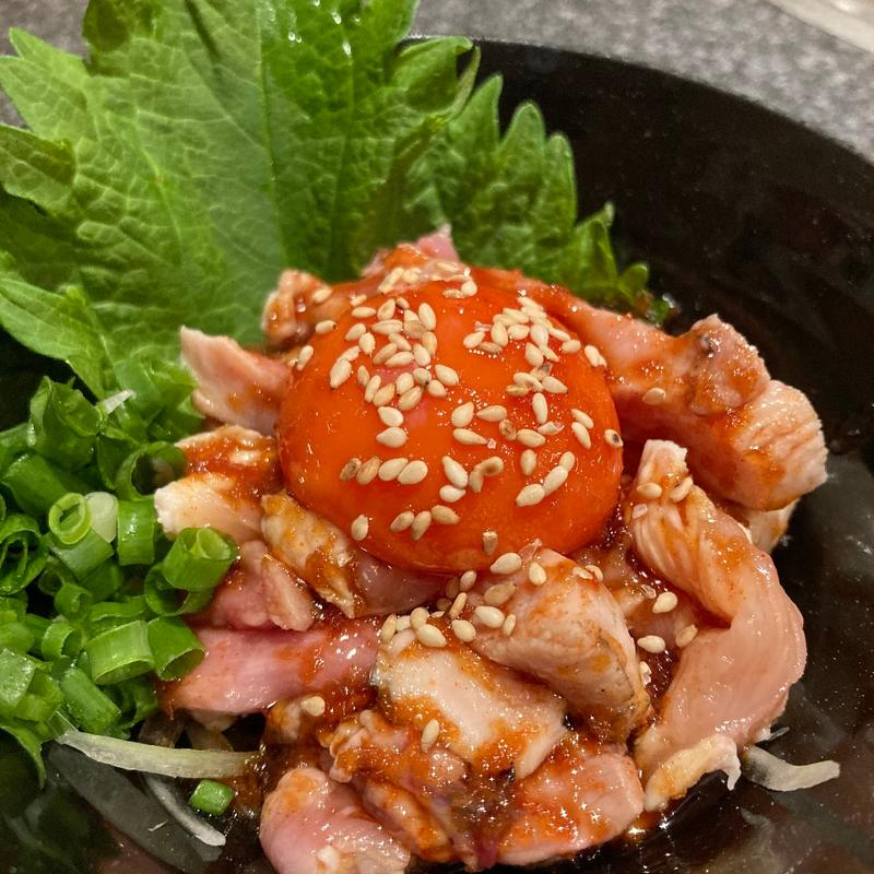 地鶏ユッケ(焼き鳥dining ハマー　八尾店)