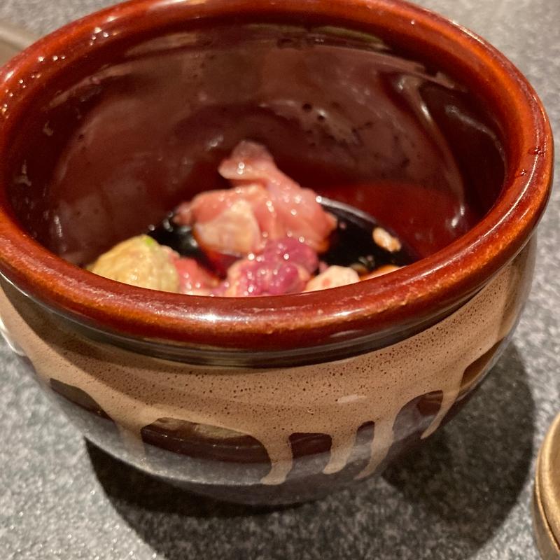 タレ壺焼き(焼き鳥dining ハマー　八尾店)