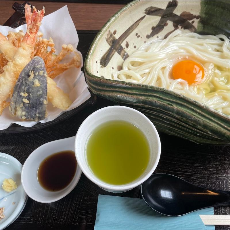 かけうどん　天ぷらセット(さぬきうどん 佐和)