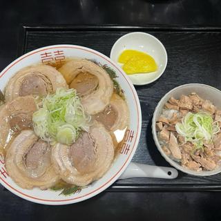 肉そばAセット(チャーシュー丼ミニ)