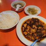 A葉ニンニク入りマーボ豆腐