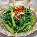 空芯菜と青菜の炒め(ジャストサイズ)