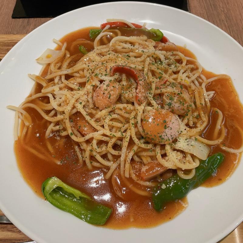 ソーセージあんかけナポリタン(スパゲッティ大阪ナポリタン)