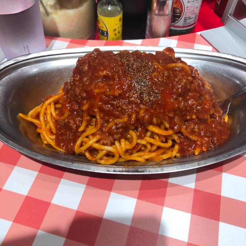 ぶっかけミートナポリタン(スパゲッティーのパンチョ 新宿店)