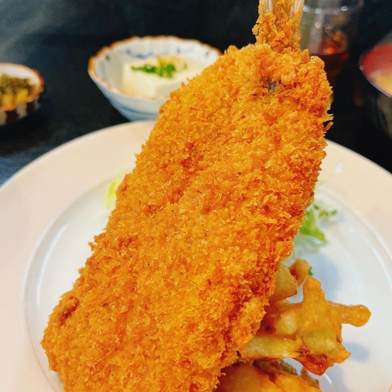 イワシフライ定食(おふくろの味 みむろ)