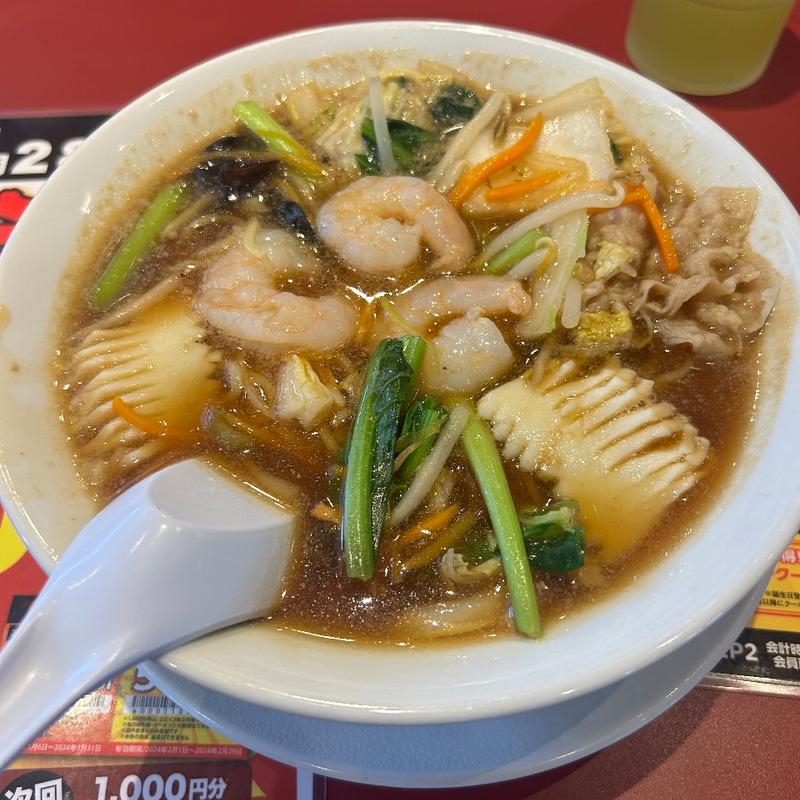 海鮮五目そば(丸源ラーメン 大和郡山店)