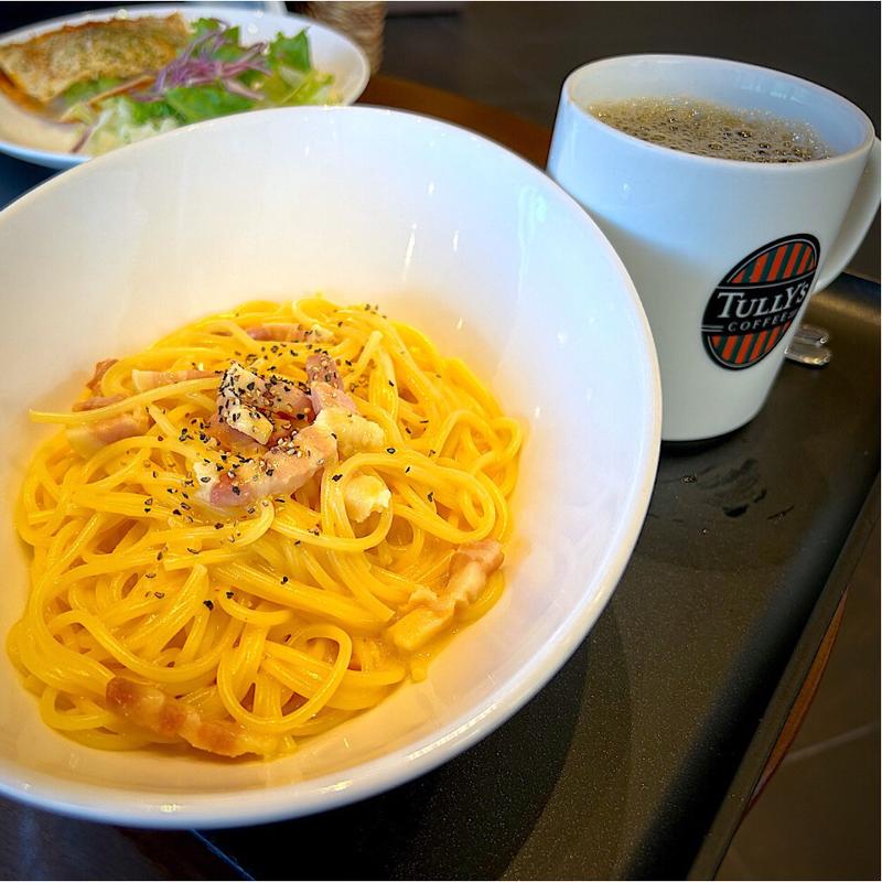 芳酵パンチェッタのカルボナーラ セット(タリーズコーヒー 仙台富沢西店)