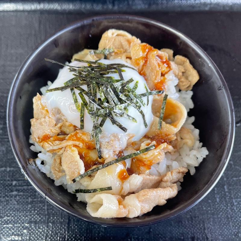 豚生姜焼き丼(駅そば 大江戸そば 赤羽3・4番ホーム)