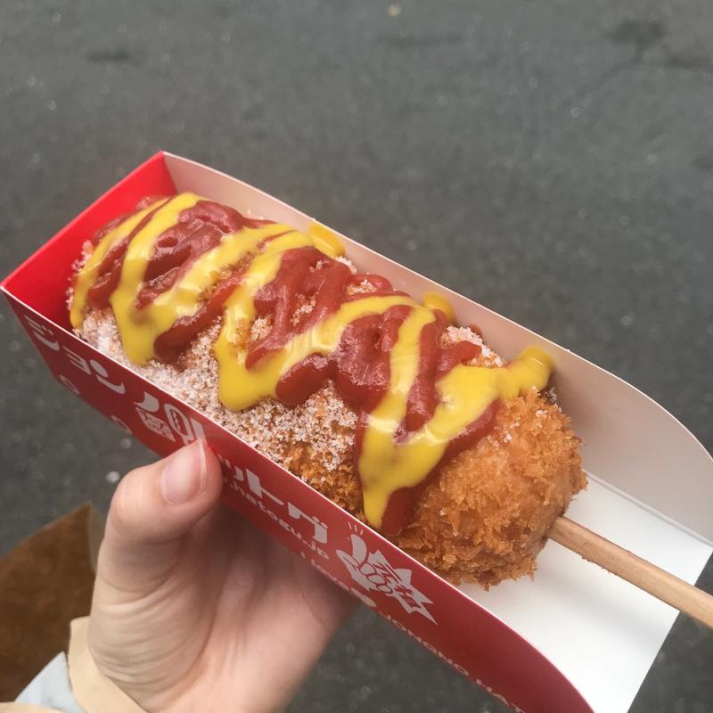 モッツァレラハットグ(元祖ジョンノハットグ 大阪2号店)