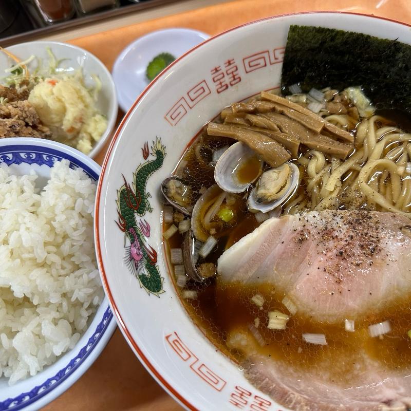 中華そば定食(大衆食堂スタンドそのだ中野店)