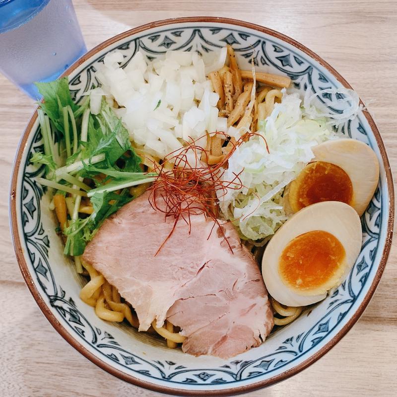 油そば（ネギ）:味玉(くじら食堂 nonowa東小金井店)