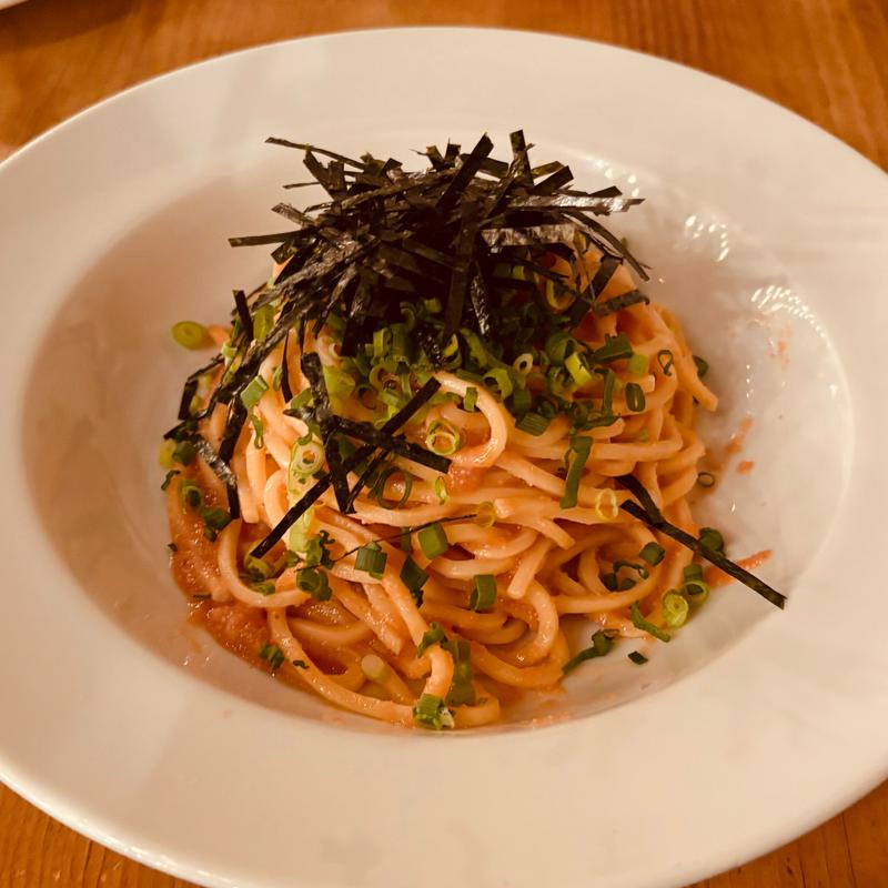 元祖辛子明太子パスタ(カフェ ラ・ボエム 表参道 （Cafe La Boheme）)