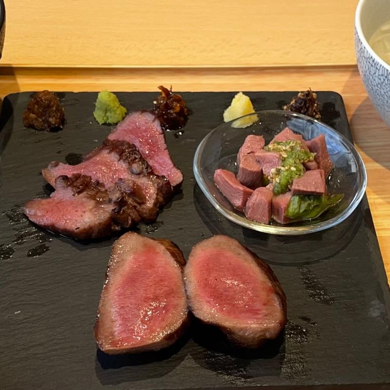 超極厚切三種盛定食(牛たん けやき 三郷店)