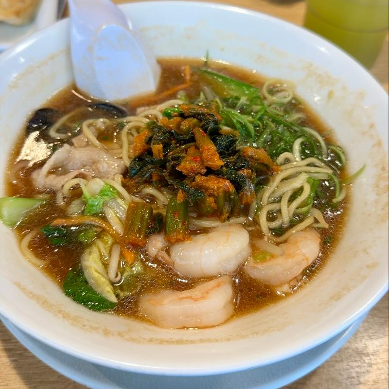 海鮮五目そば＋野沢菜醤(丸源ラーメン 北習志野店 )