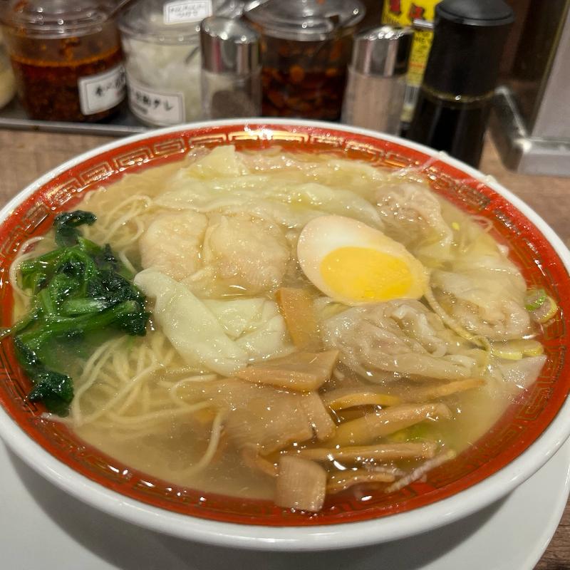 二種盛り雲呑麺(手包わんたん麺酒家 広州市場 横浜ポルタ店)
