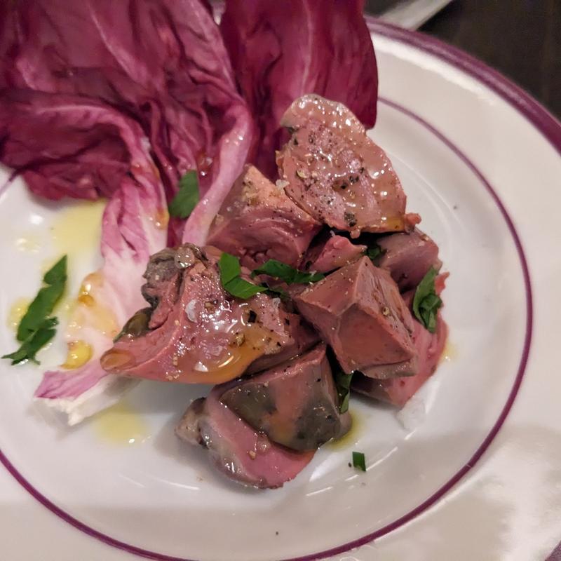 さつま純然鶏 砂肝とレバーの冷製コンフィ(TET Brasserie & Cafe)