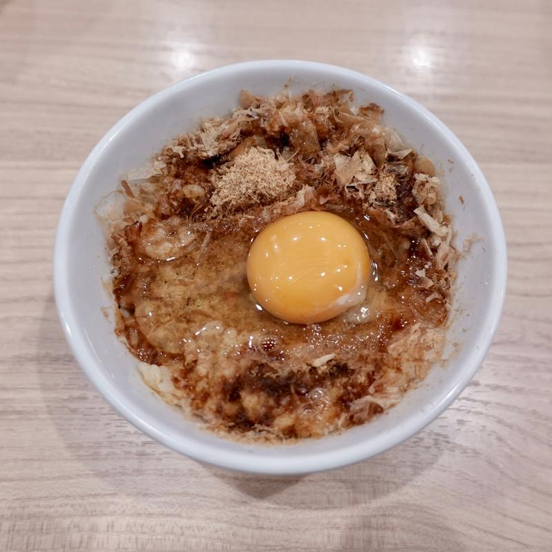 出汁醤油のTKG(麺処 にし尾)