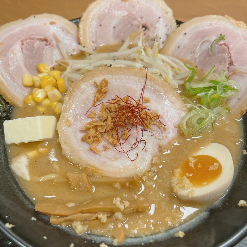 味噌バターチャーシューめん(らーめんたつみ)