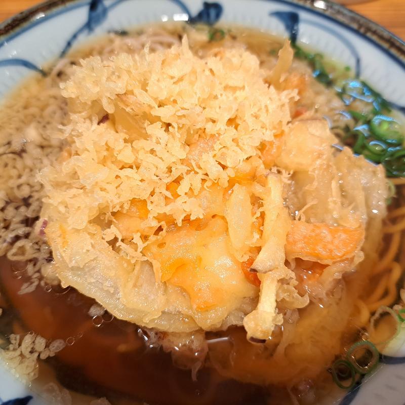 かき揚げそば(若菜そば 阪急十三店)