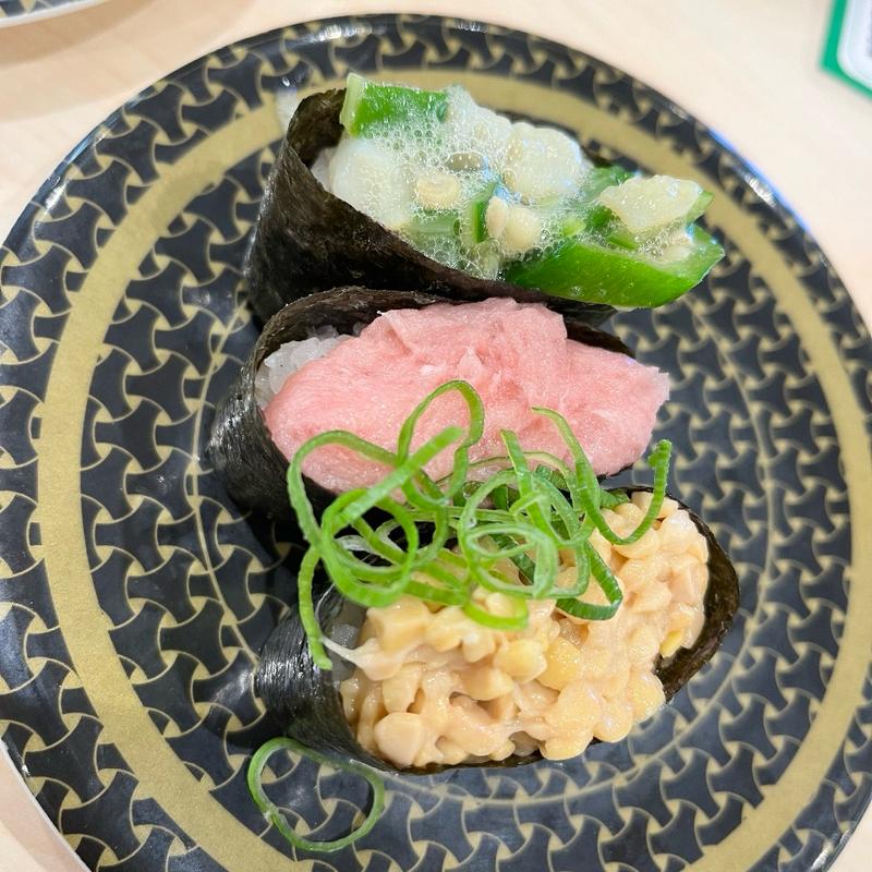 ネバネバ3種盛り(はま寿司 新潟女池 )