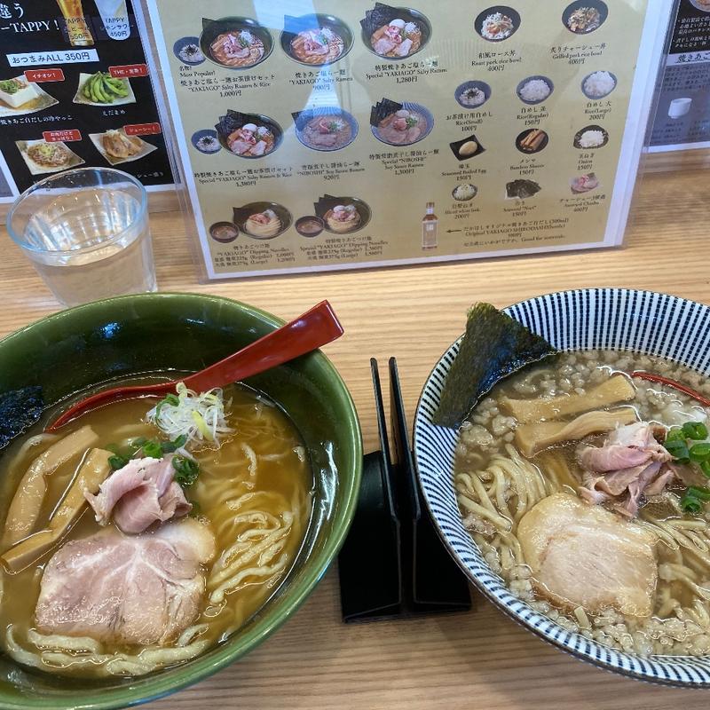 背脂煮干し醤油らー麺(焼きあご塩らー麺 たかはし 北千住店)