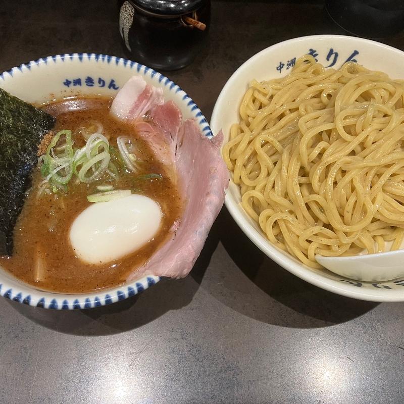 辛味噌味玉つけ麺(中洲川端きりん)