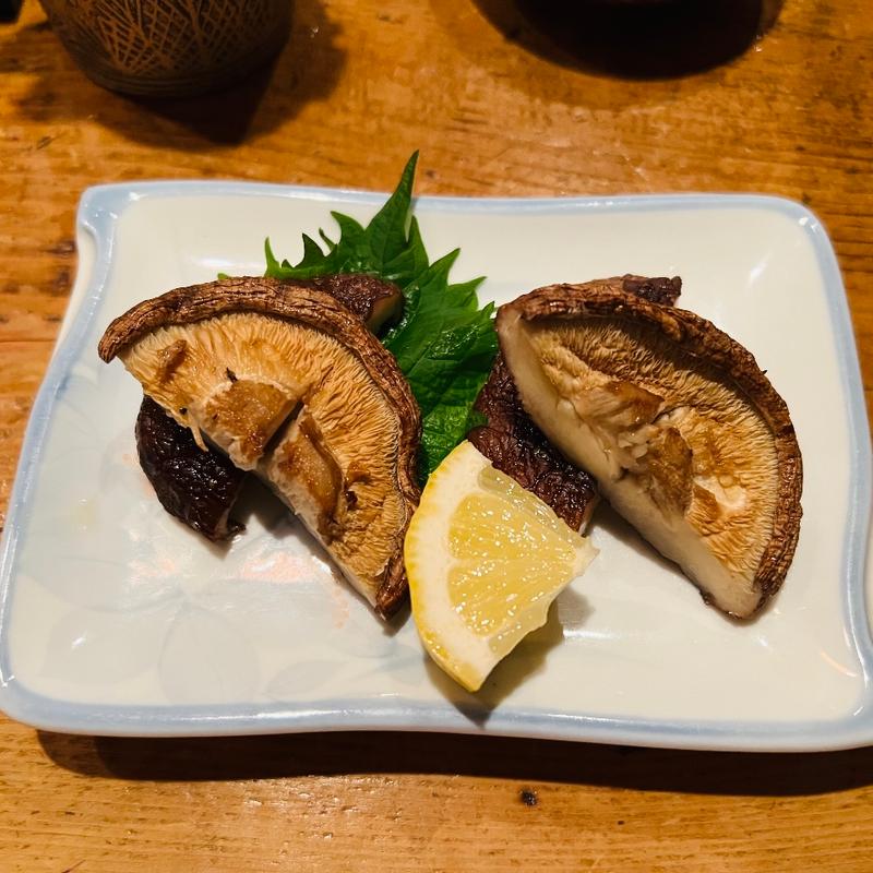 原木しいたけ塩焼き(こなから本店)
