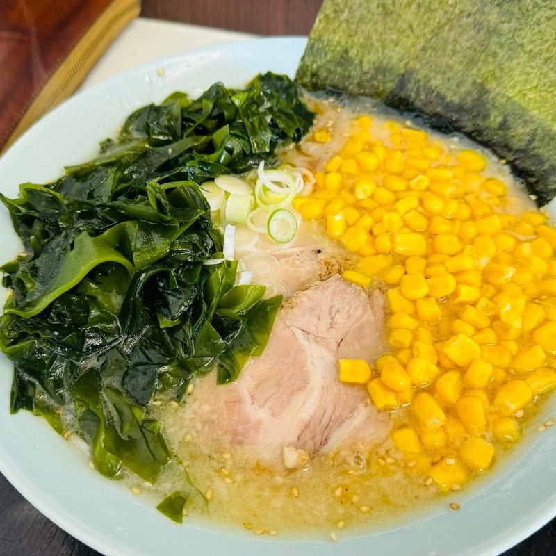 塩ラーメン＋わかめ＋コーン(ラーメンショップ北川辺店)