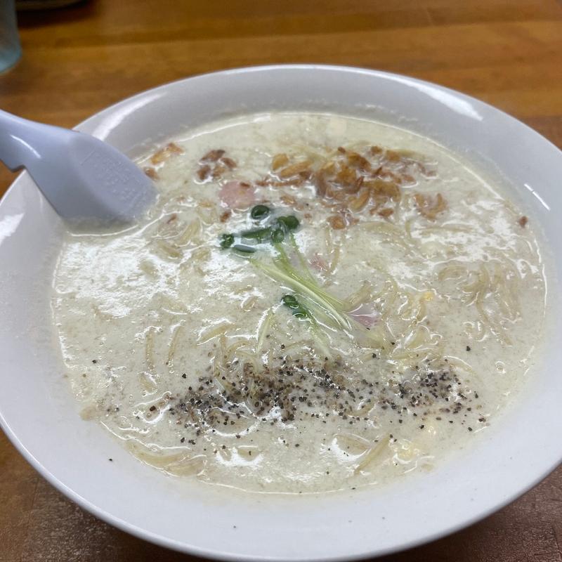 カルボナーラーメン(しおや一心)