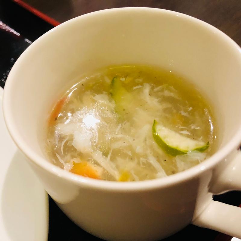 ランチスープ_八宝菜(中華料理 菜香園)