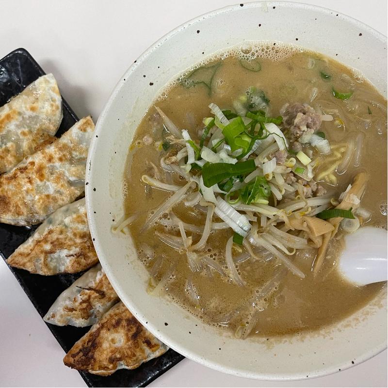 味噌ラーメン　野菜餃子(たけちゃん)