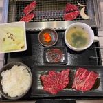 カルビ、ハラミランチ