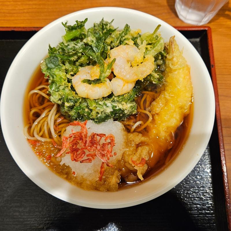 海老づくしそば(いろり庵きらく アトレ大船)