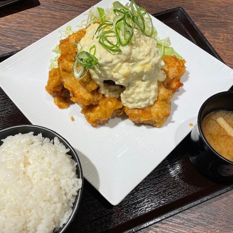 とり南蛮マウンテン定食(とり専門店 鳥さく)