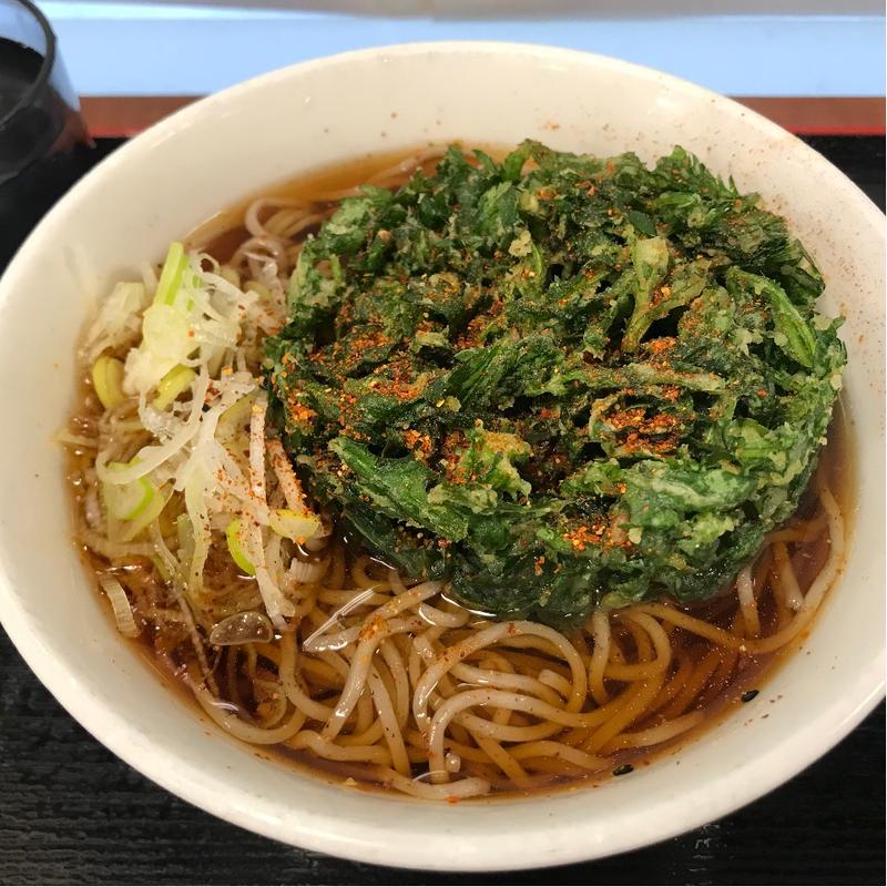 春菊天そば(駅そば 八起家 高崎)