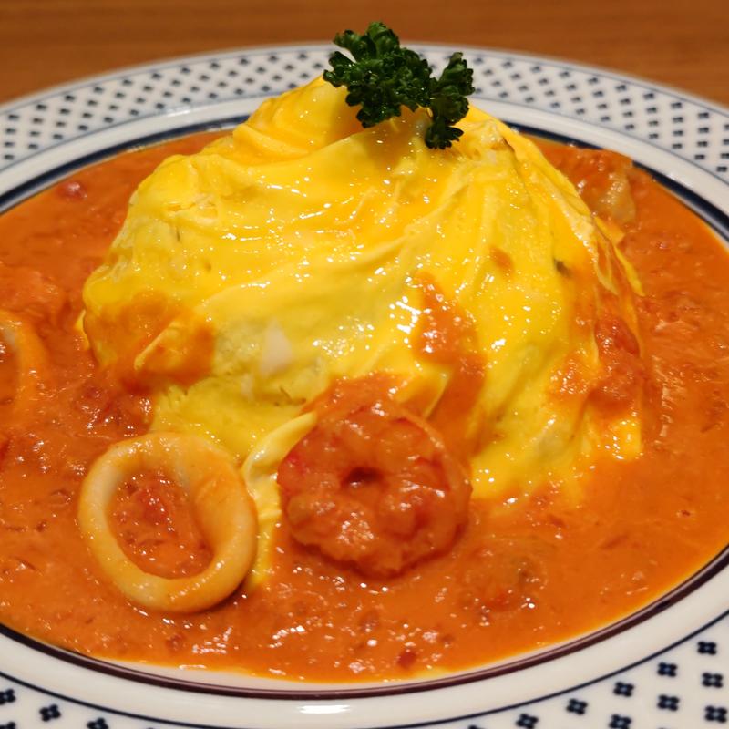 シーフードトマトクリームオムライス(GRACE)