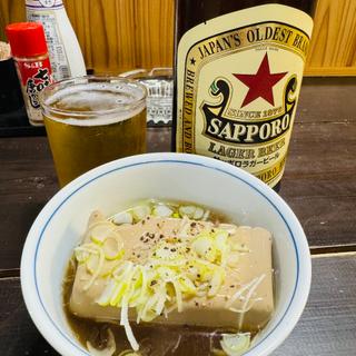 煮豆腐＆サッポロラガービール赤星(DAI)