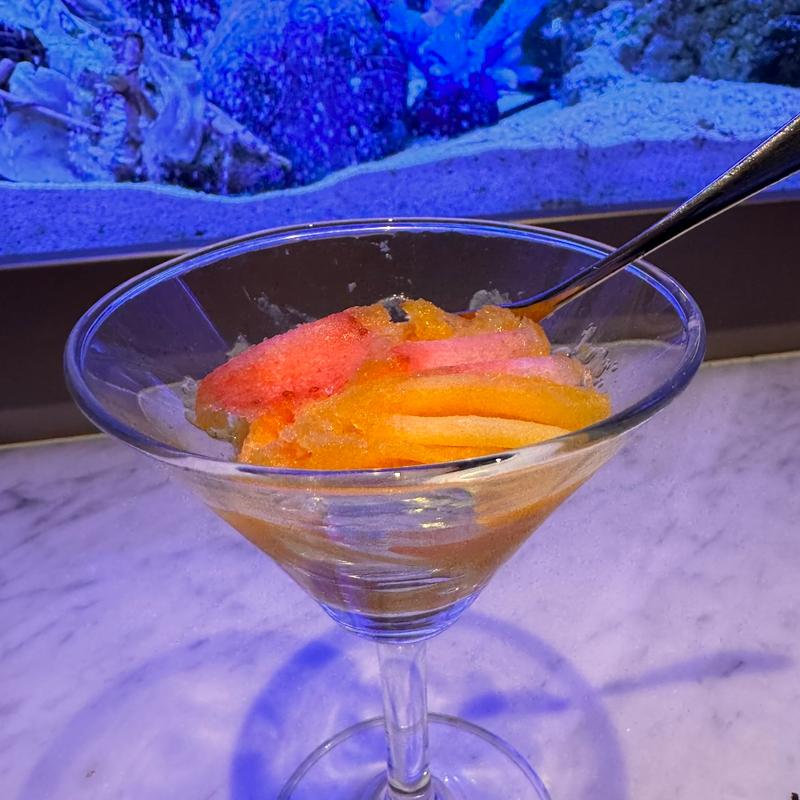 お口直しのグラニテ ～天使のかき氷～(上野 アクアリウムレストラン Nautilus-ノーチラス-)