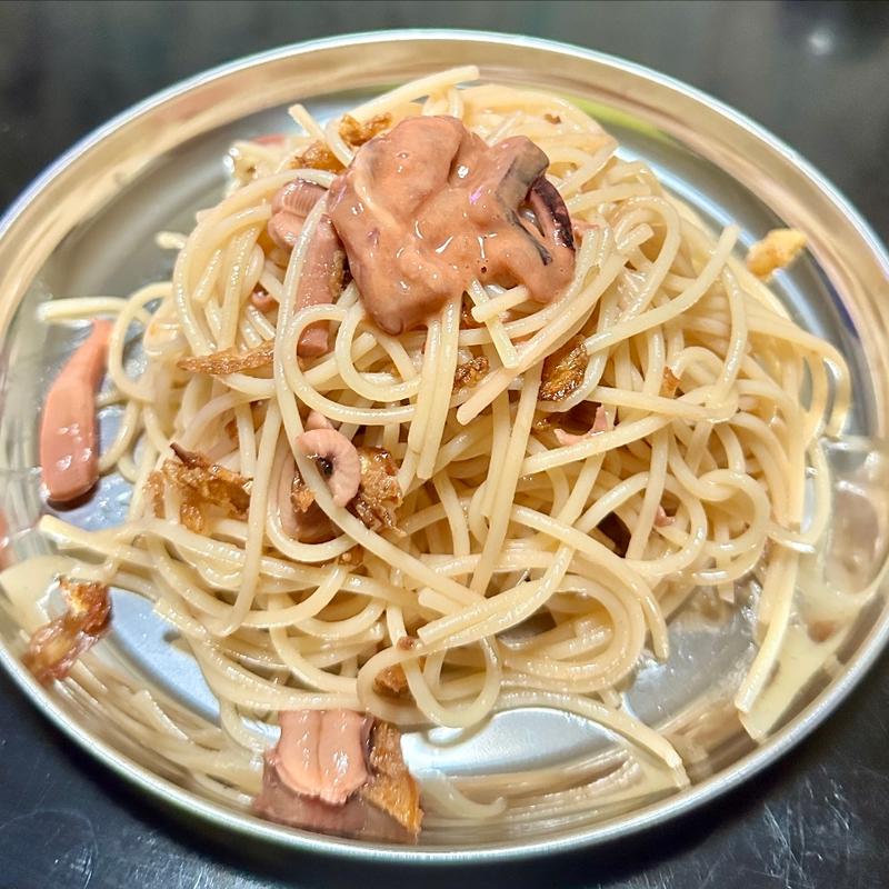 塩辛パスタ(ベルクス 東墨田店)