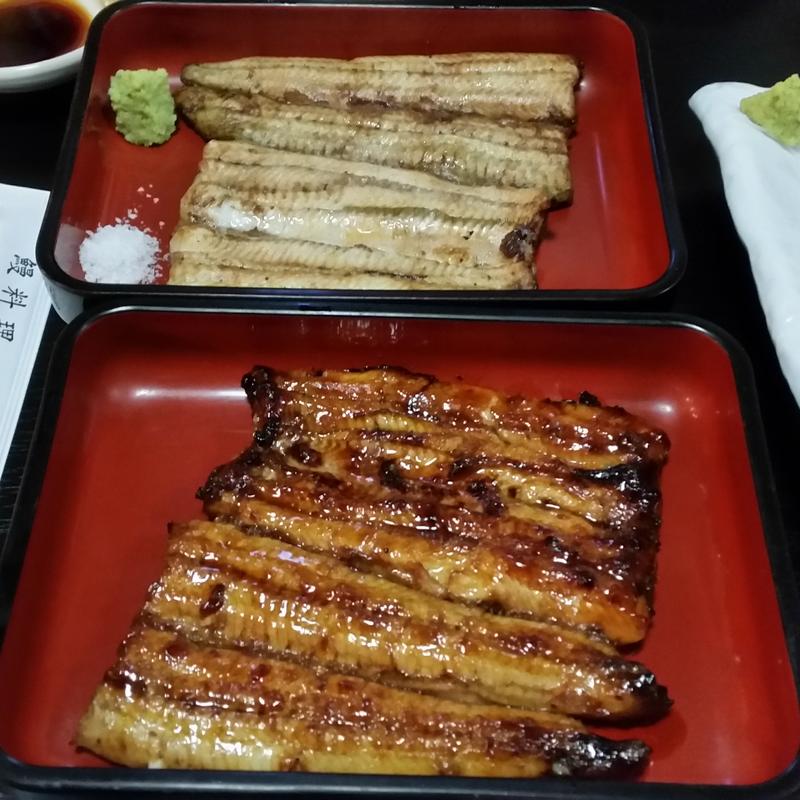 蒲焼き、白焼き(いわさき )